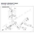 BRACKET, GEARSHIFT CABLE product image