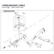 LOWER BRACKET, CABLE product image