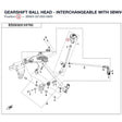 GEARSHIFT BALL HEAD - INTERCHANGEABLE WITH 5BWV-321300-5900 product image