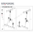 OUTER CAP, SEAT BELT product image