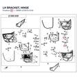 LH BRACKET, HINGE product image