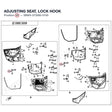 ADJUSTING SEAT, LOCK HOOK product image
