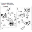 RH LOCK HOOK ASSY product image