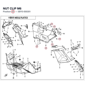 NUT CLIP M6 product image