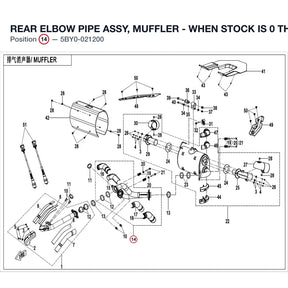 REAR ELBOW PIPE ASSY, MUFFLER - WHEN STOCK IS 0 THIS ITEM IS NO LONGER AVAILABLE product image