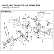 UPPER HEAT INSULATOR, AIR INTAKE PIPE product image