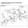 LOWER INSULATION PLATE, AIR INTAKE PIPE product image