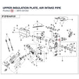 UPPER INSULATION PLATE, AIR INTAKE PIPE product image