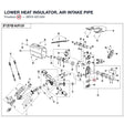 LOWER HEAT INSULATOR, AIR INTAKE PIPE product image