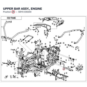 UPPER BAR ASSY., ENGINE product image