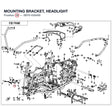 MOUNTING BRACKET, HEADLIGHT product image