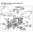 MOUNTING SLEEVE, REAR CARGO BOX product image