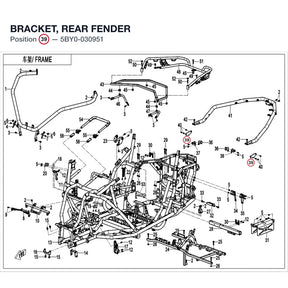 BRACKET, REAR FENDER product image
