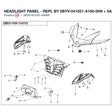 HEADLIGHT PANEL - REPL BY 5BYV-041021-A100-0H9 + 5ASV-190019-6000 product image