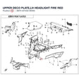 UPPER DECO PLATE,LH HEADLIGHT product image