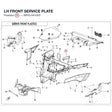 LH FRONT SERVICE PLATE product image