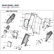 REAR PANEL, SEAT product image