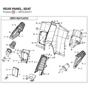 REAR PANEL, SEAT product image