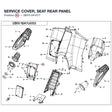 SERVICE COVER, SEAT REAR PANEL product image