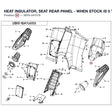 HEAT INSULATOR, SEAT REAR PANEL - WHEN STOCK IS 0 THIS ITEM IS NO LONGER AVAILABLE product image