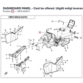 DASHBOARD PANEL - Cant be offered. Utgått enligt leverantör product image