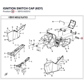 IGNITION SWITCH CAP (KEY) product image
