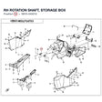 RH ROTATION SHAFT, STORAGE BOX product image