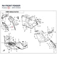 RH FRONT FENDER product image