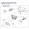 GUARD, RH FRONT SWING ARM product image