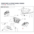 FRONT PART, LH FRONT WHEEL FENDER product image