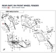 REAR PART, RH FRONT WHEEL FENDER product image