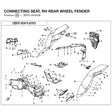 CONNECTING SEAT, RH REAR WHEEL FENDER product image