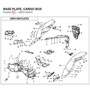 BASE PLATE, CARGO BOX product image