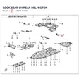 LOCK SEAT, LH REAR RELFECTOR product image