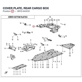 COVER PLATE, REAR CARGO BOX product image