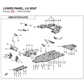 LOWER PANEL, LH SEAT product image