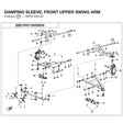 DAMPING SLEEVE, FRONT UPPER SWING ARM product image