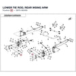 LOWER TIE ROD, REAR WSING ARM product image