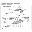FENDER, REAR SHOCK ABSORBER product image