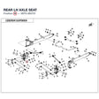 REAR LH AXLE SEAT product image