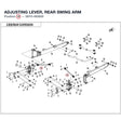 ADJUSTING LEVER, REAR SWING ARM product image