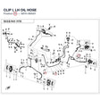 CLIP I, LH OIL HOSE product image