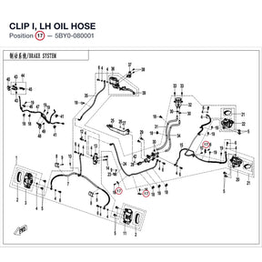 CLIP I, LH OIL HOSE product image