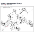 GUARD, FRONT RH BRAKE CALIPER product image