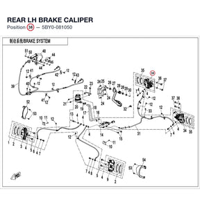 REAR LH BRAKE CALIPER product image