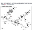 GAS SPRING ASSY - INTERCHANGEABLE WITH  5BY0-100200 product image