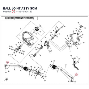 BALL JOINT ASSY SQM product image