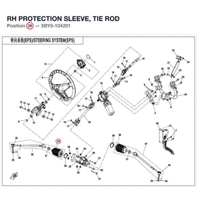 RH PROTECTION SLEEVE, TIE ROD product image