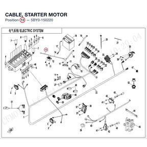 CABLE, STARTER MOTOR product image