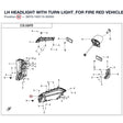 LH HEADLIGHT product image